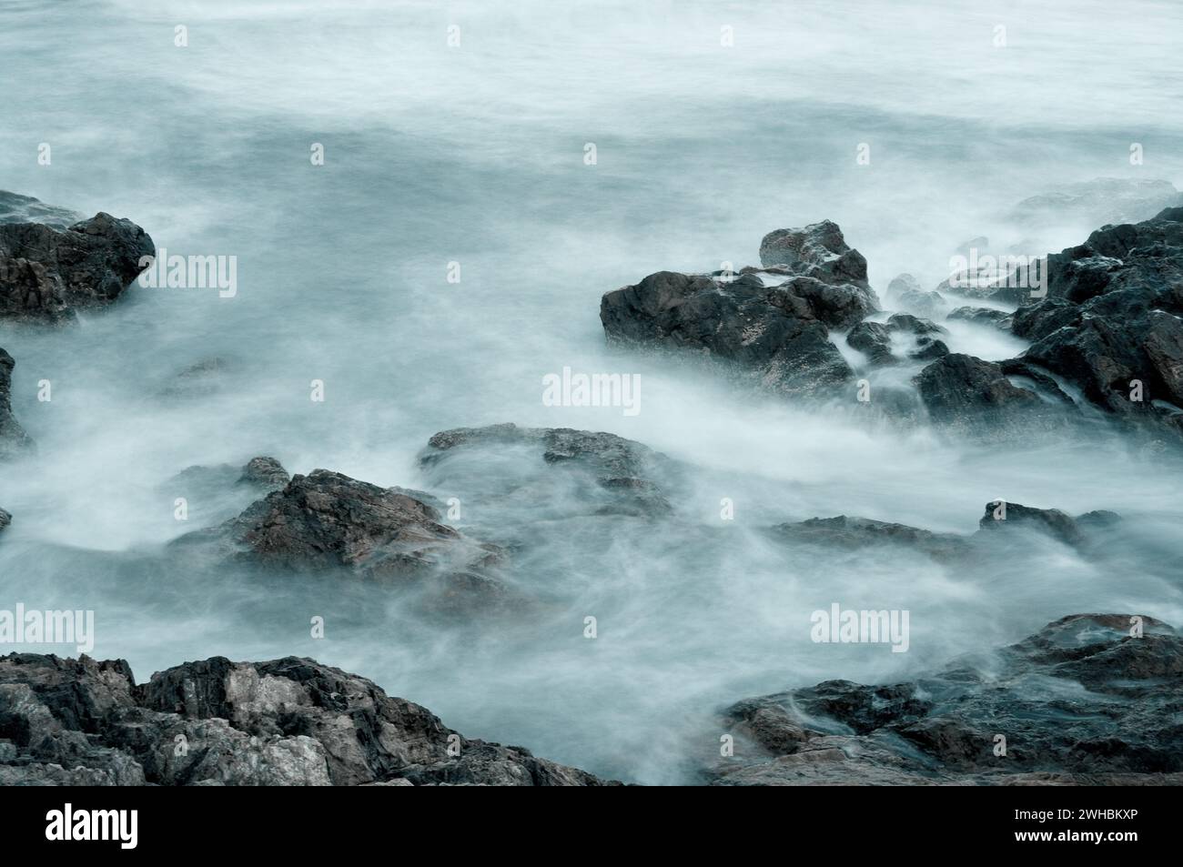 Water on rocks Stock Photo - Alamy