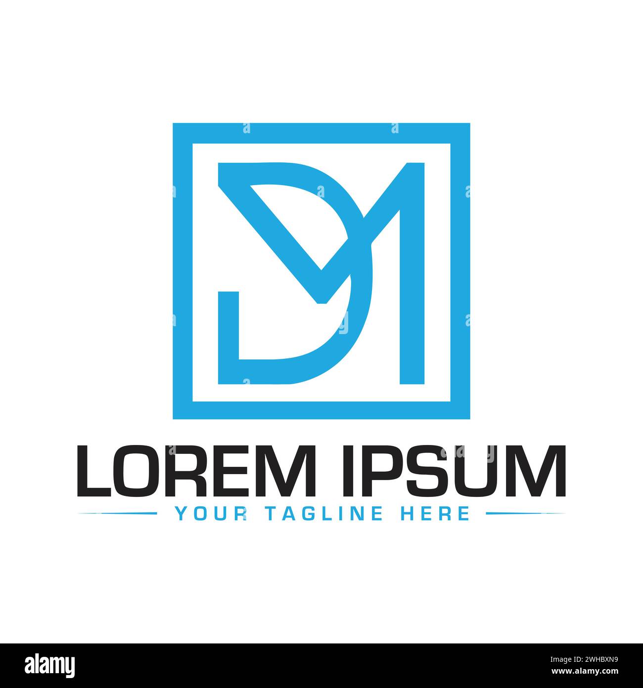 DM Letter Logo Design. Creative DM Logo Design Stock Vector Image & Art ...