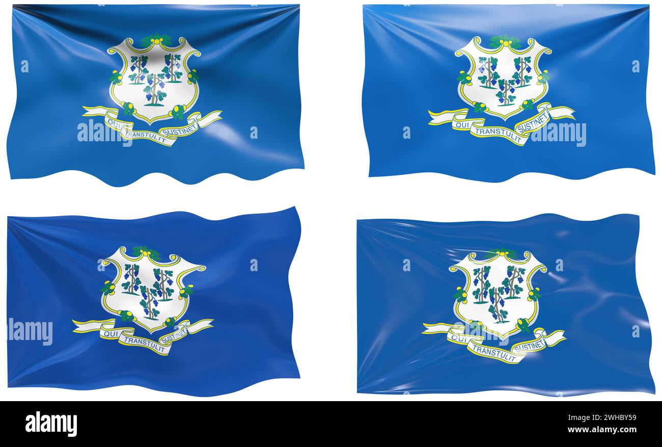 Flag of Connecticut Stock Photo