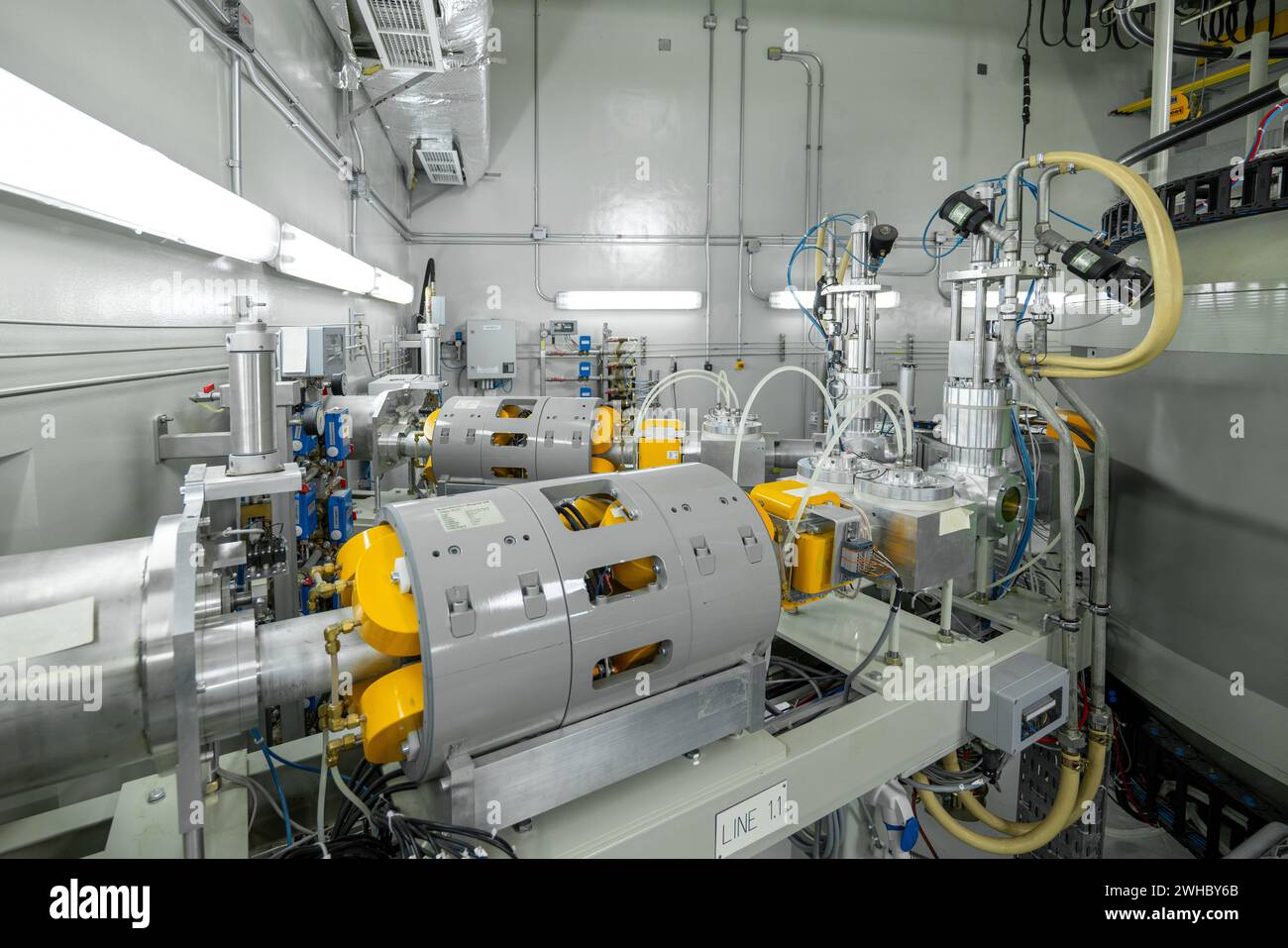 Control Panel of a Cyclotron Particle Accelerator Stock Photo - Alamy