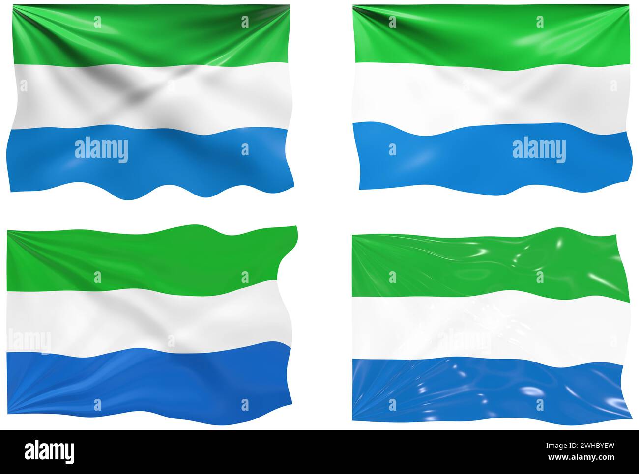 Flag of Sierra Leone Stock Photo - Alamy