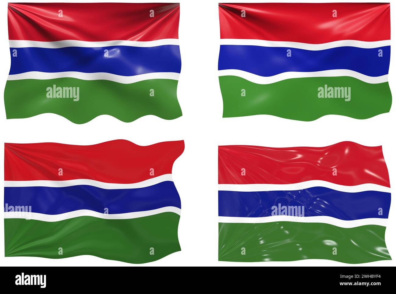 Flag Of Gambia Stock Photo - Alamy