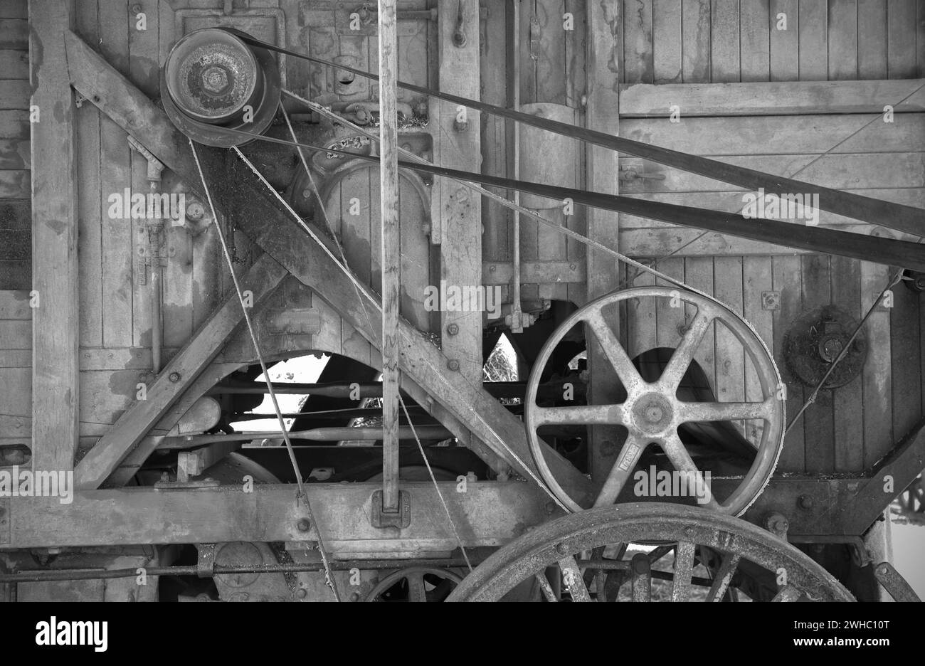 Old farm machinery Stock Photo