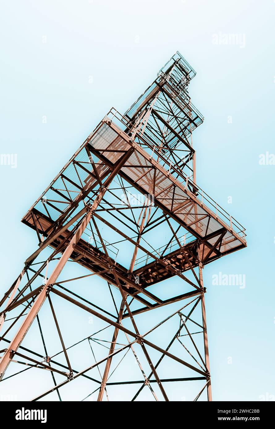 Red Fork Centennial Oil Derrick on historic Route 66 in southwest Tulsa