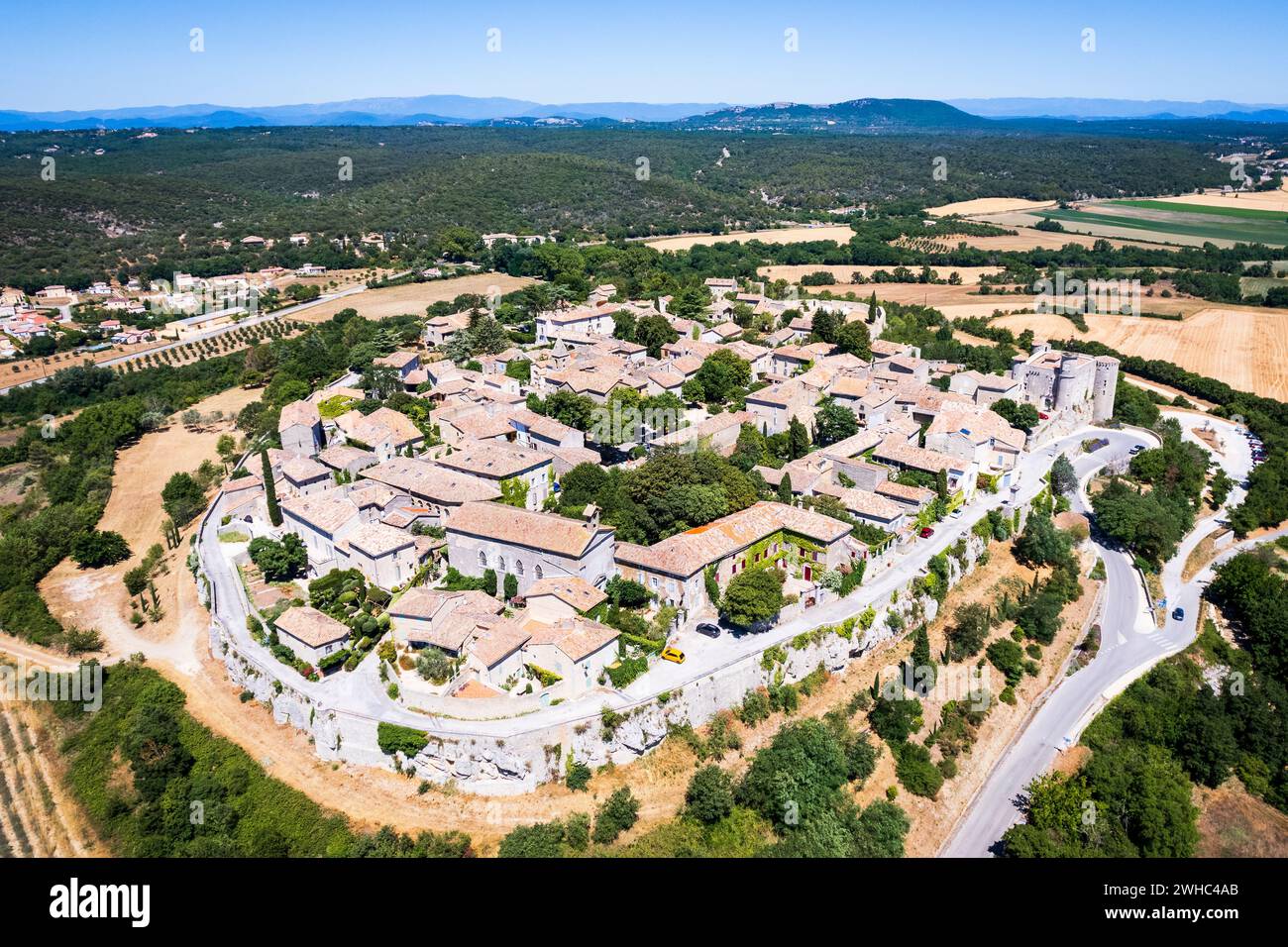 Lussan, France Stock Photo