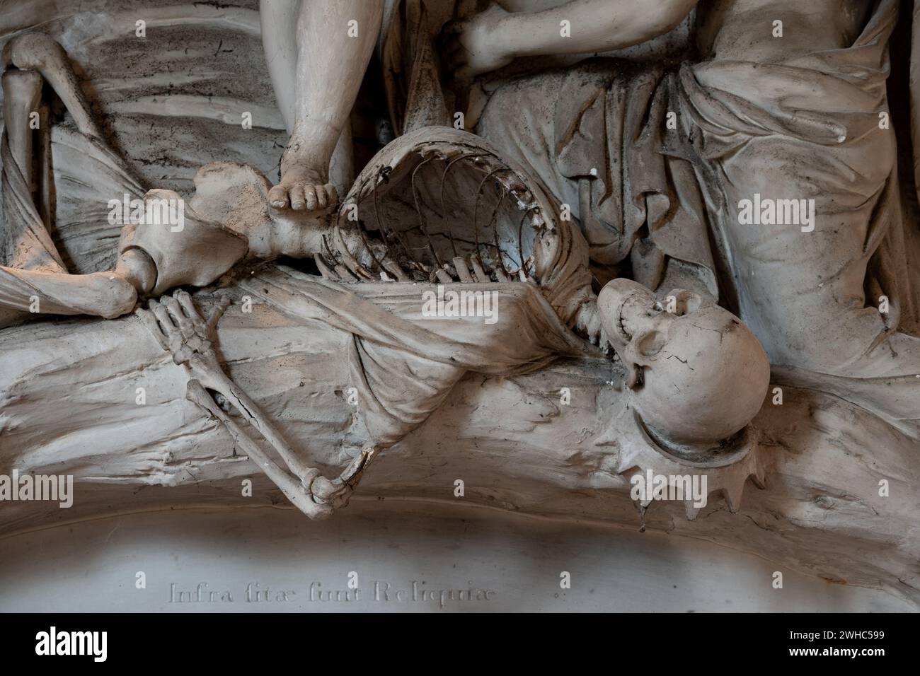 The Freke monument, St. Peter and St Paul Church, KIngs Sutton, Northamptonshire, England, UK Stock Photo