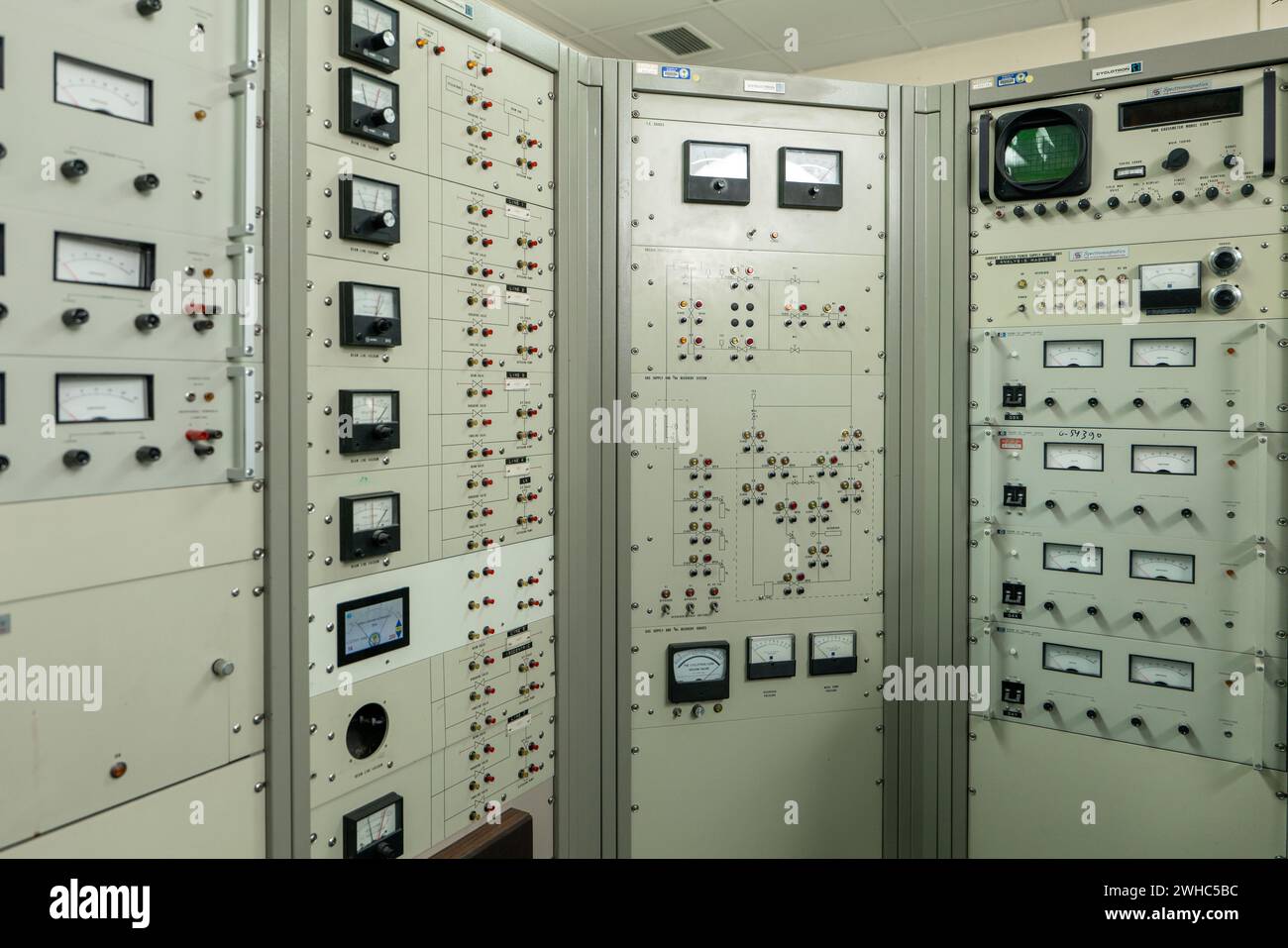 Control Panel of a Cyclotron Particle Accelerator Stock Photo - Alamy