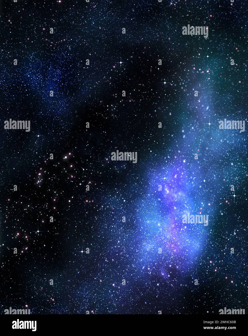 Starry deep outer space nebual and galaxy Stock Photo - Alamy