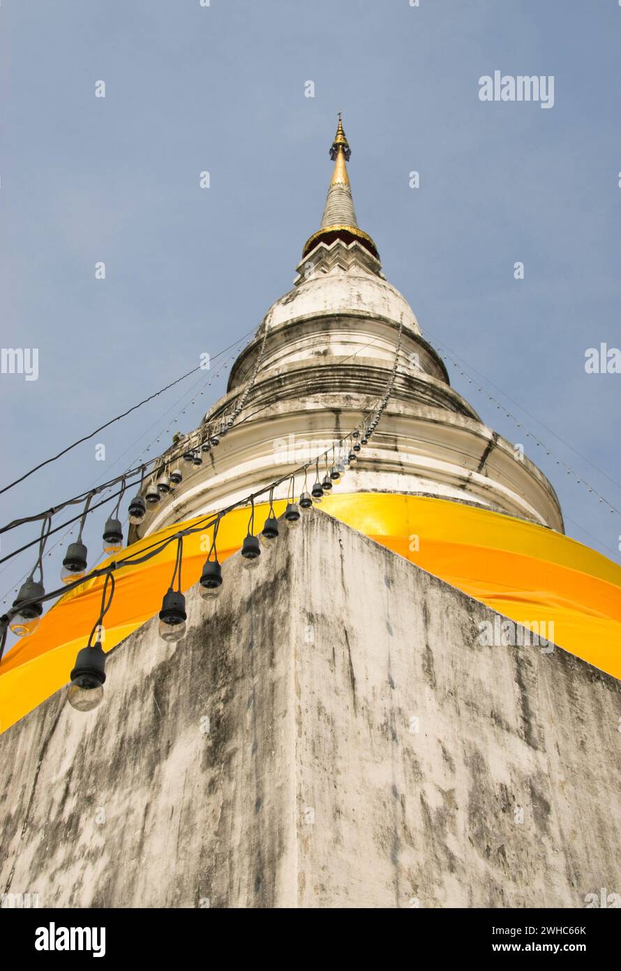 The temple Wat Phrasing in Chiang Mai. Stock Photo