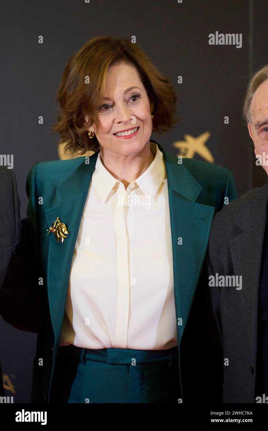 Valladolid. Spain. 20240209, Sigourney Weaver attends a photocall as