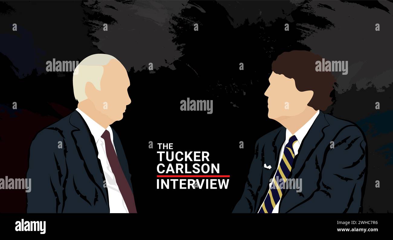 February 2024. American journalist Tucker Carlson interviewed Russian ...