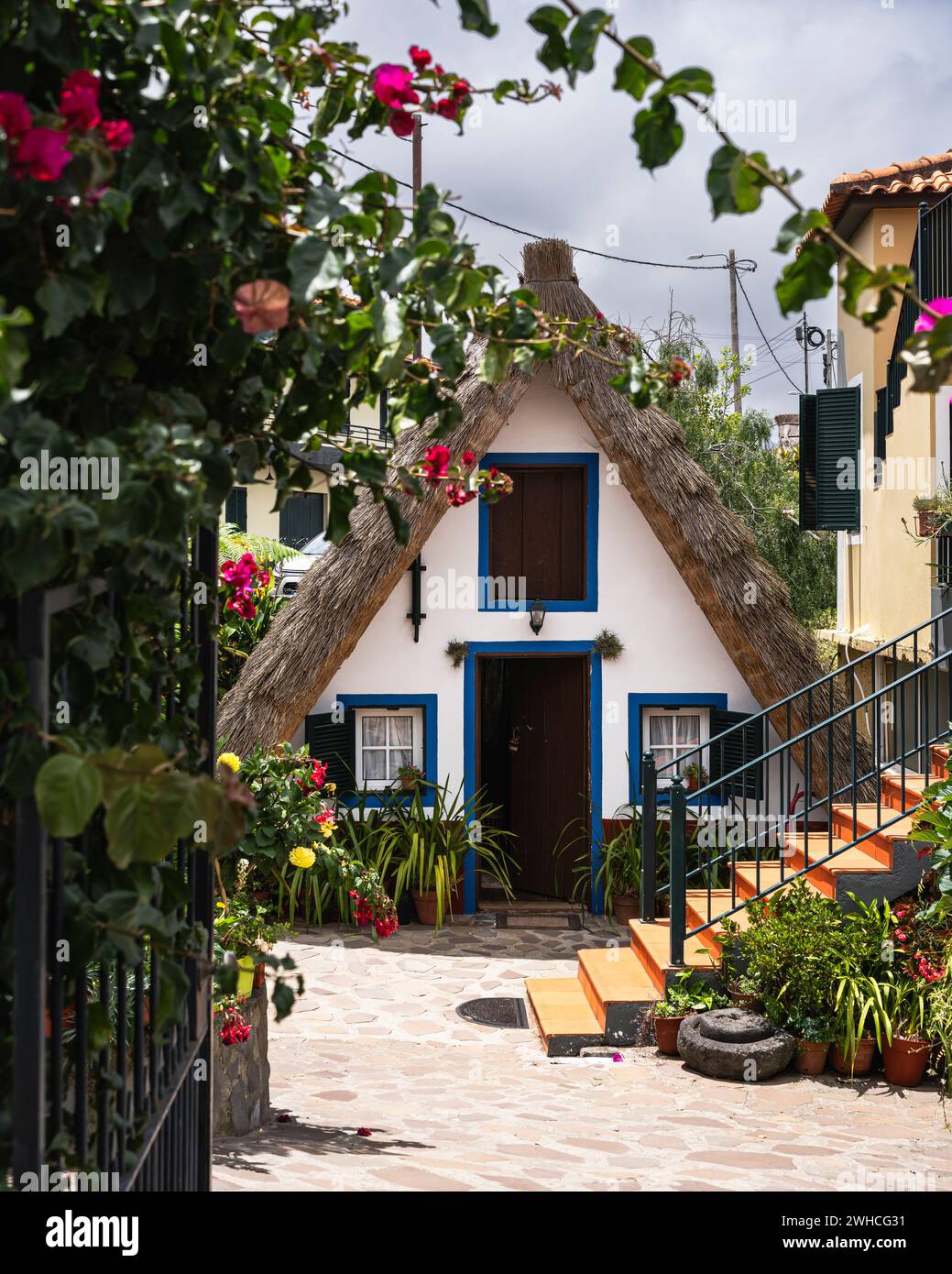 Casas Típicas de Santana, Autonomous Region of Madeira, Portugal, Europe Stock Photo