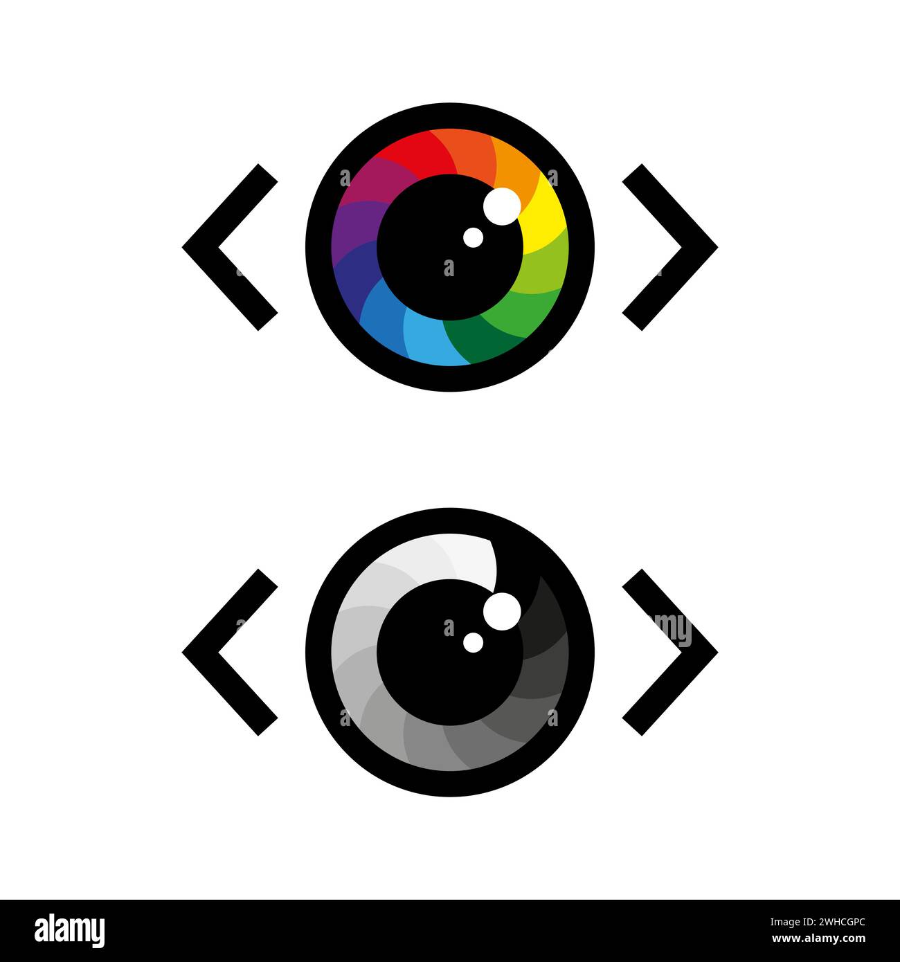 White of the eye Stock Vector Images - Alamy