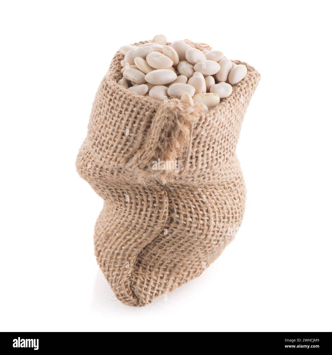 White beans bag Stock Photo