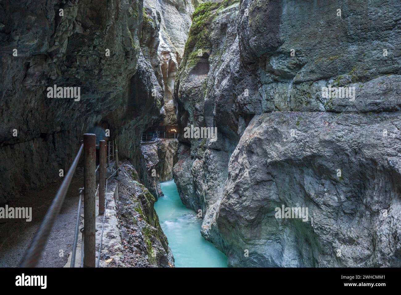 Partnachklamm Gorge Garmisch Partenkirchen Upper Bavaria Bavaria 