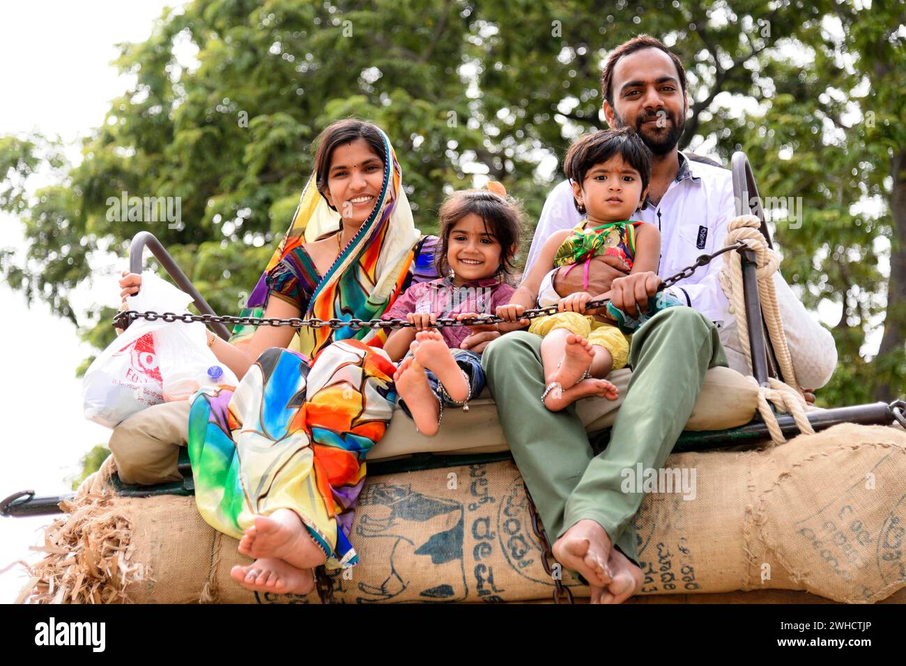 Elephant ride, tourists, palace of Mysore, Mysore, Karnataka, South