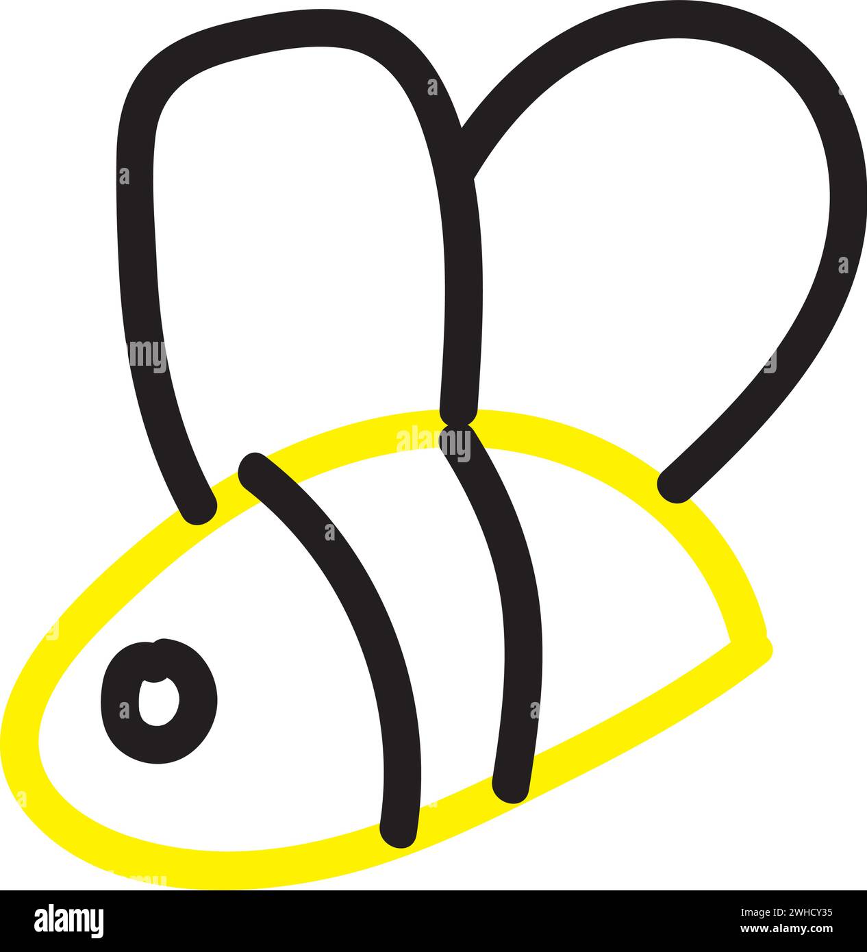 Bee sketch hi-res stock photography and images - Alamy