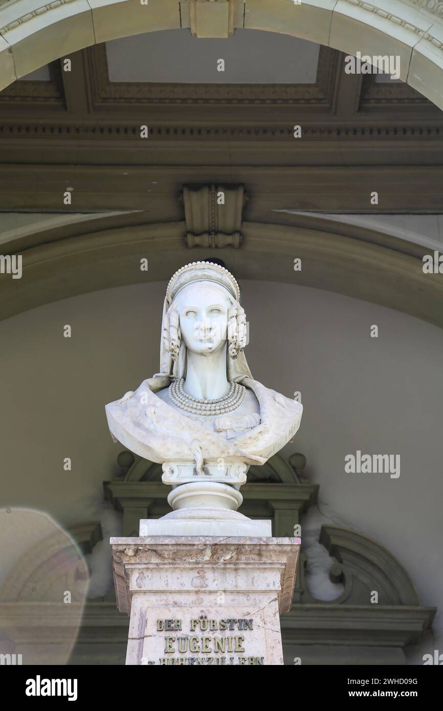 Bust Inscription Bust of Princess Eugenie von Hohenzollern Hechingen, Princess of ...