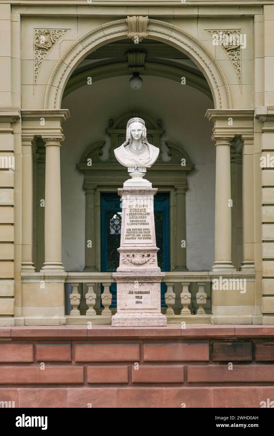 Bust Inscription Bust of Princess Eugenie von Hohenzollern Hechingen, Princess of ...