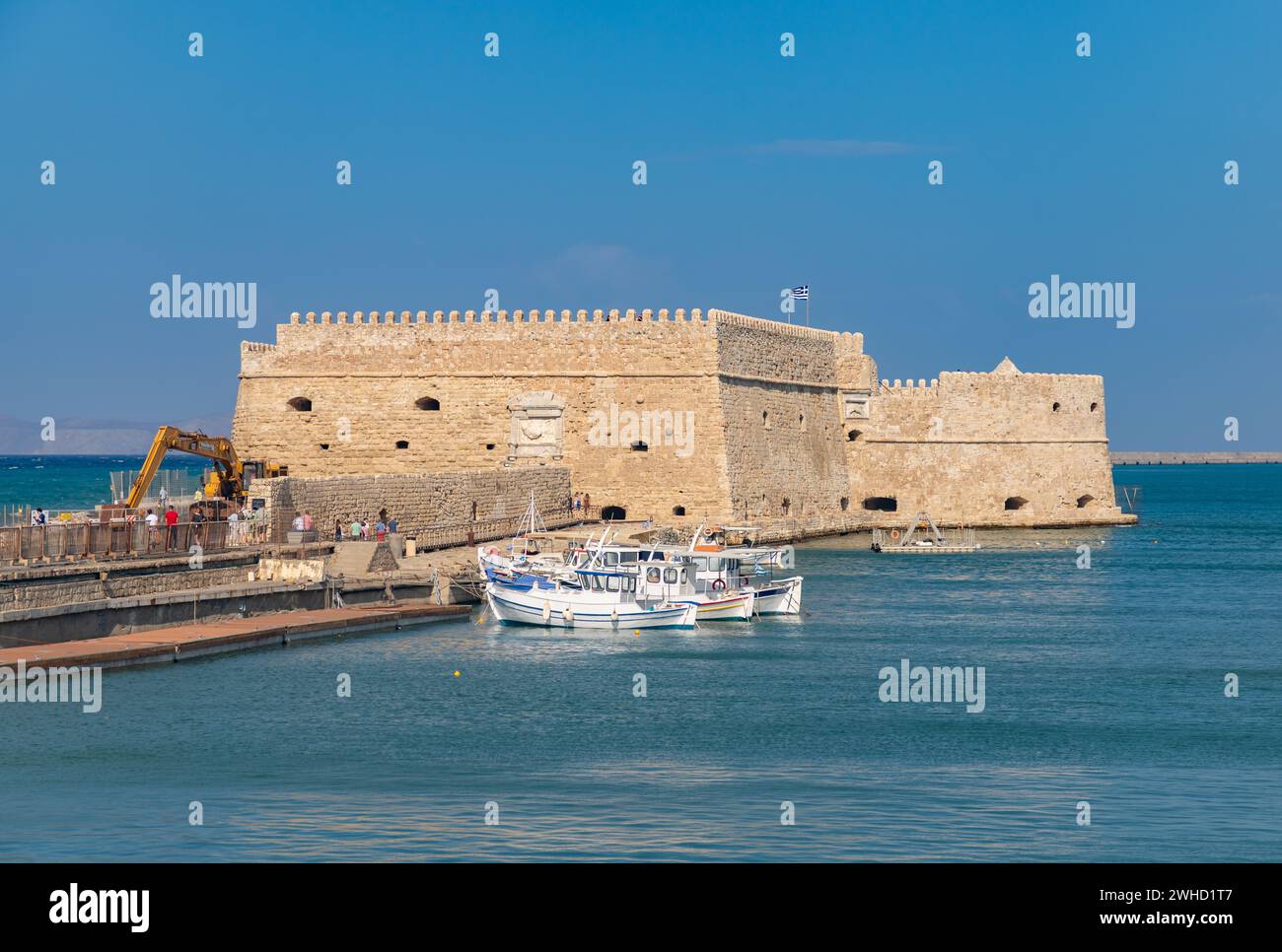 A picture of the Rocca a Mare or Koules Fortress Stock Photo - Alamy