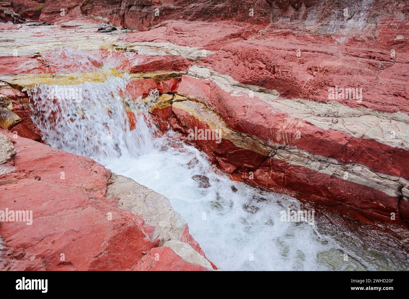 Red rock canyon waterton lakes hi-res stock photography and images - Alamy