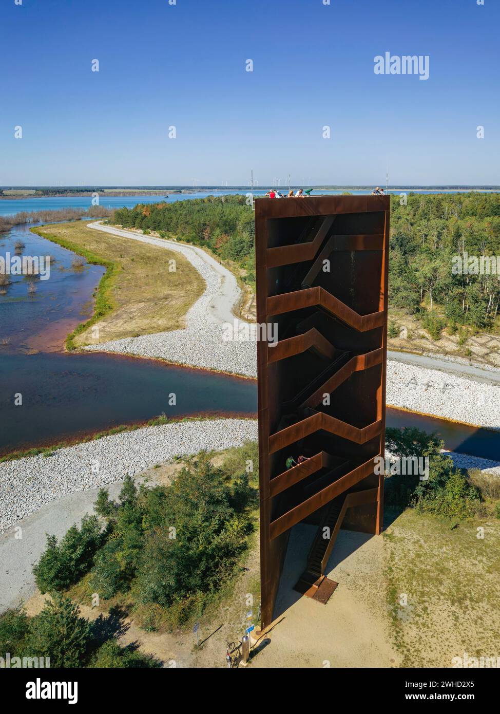 The 30 metre high landmark of the Lusatian Lakeland, the socalled