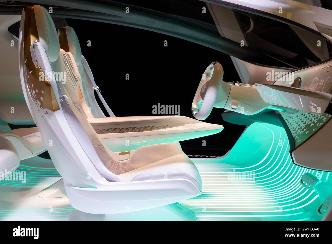Toyota Concept i-Series autonomous electric car at the 88th Geneva International Motor Show. Switzerland - March 6, 2018 Stock Photo