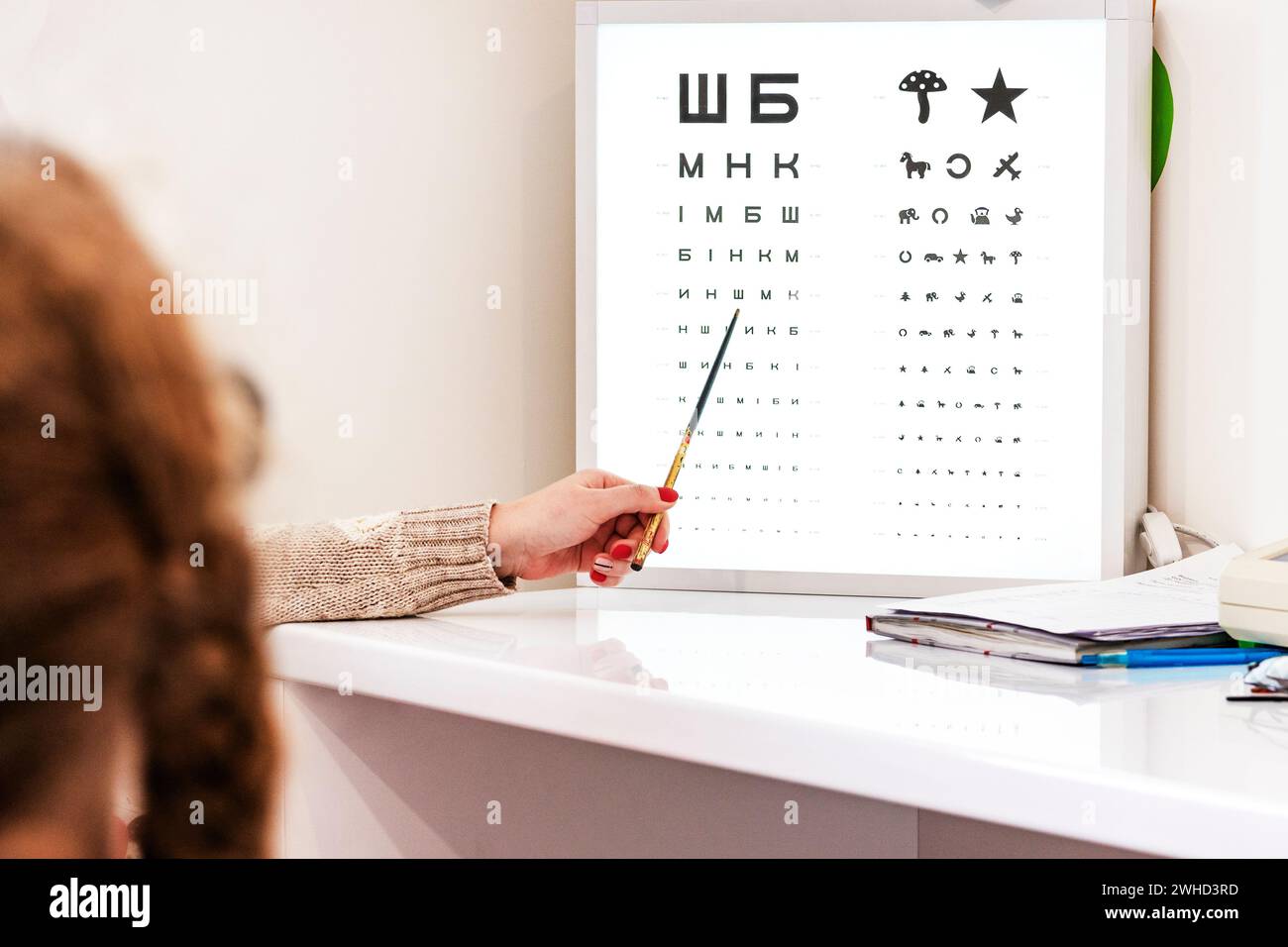 Eye Chart Used To Measure Visual Acuity 