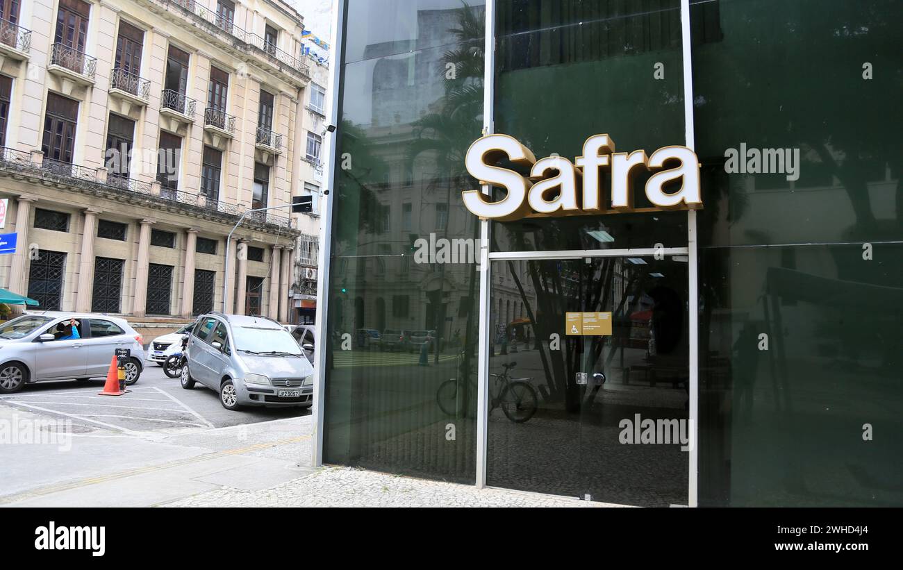 salvador, bahia, brazil - january 12, 2024: facade of Safra in the city of Salvador. Stock Photo