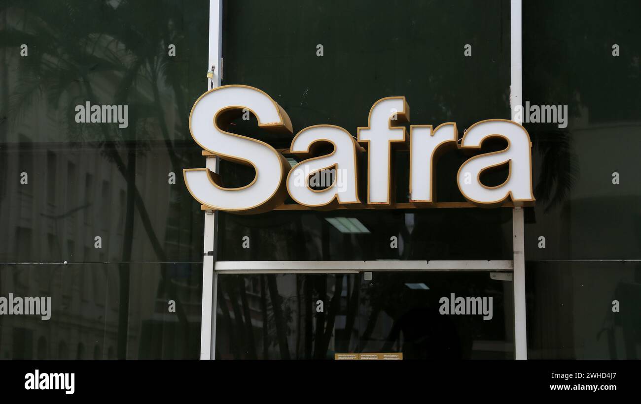 salvador, bahia, brazil - january 12, 2024: facade of Safra in the city of Salvador. Stock Photo