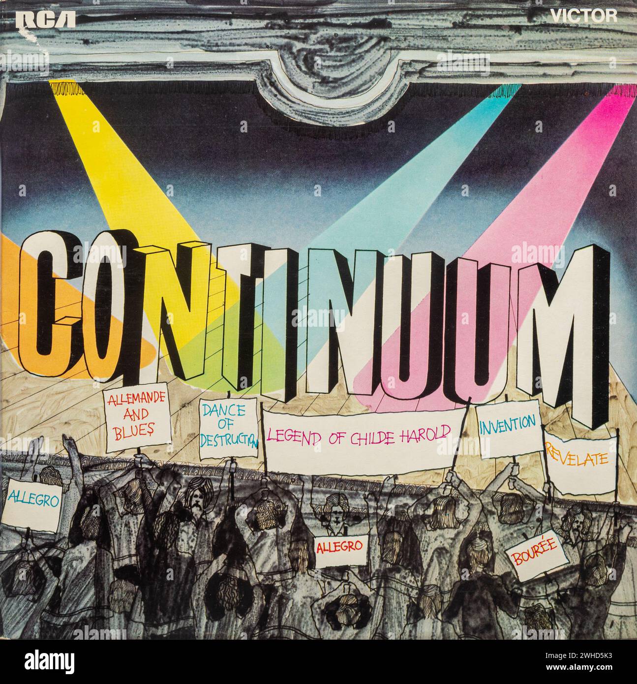 Continuum, a 1970 vinyl LP record album by British rock group Continuum Stock Photo