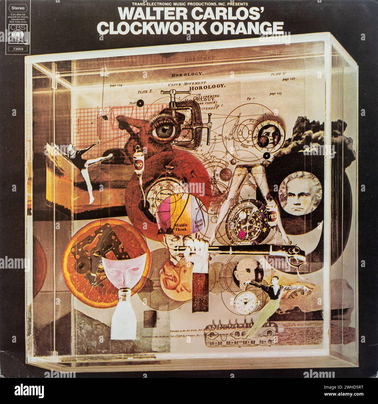 Walter Carlos Clockwork Orange vinyl LP record album cover (wendy carlos) Stock Photo