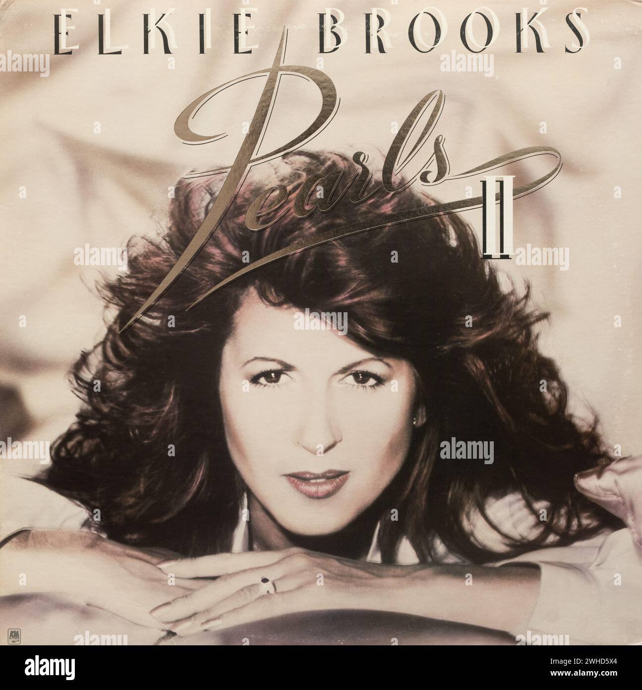 Elkie Brooks Pearls II vinyl LP record album cover Stock Photo