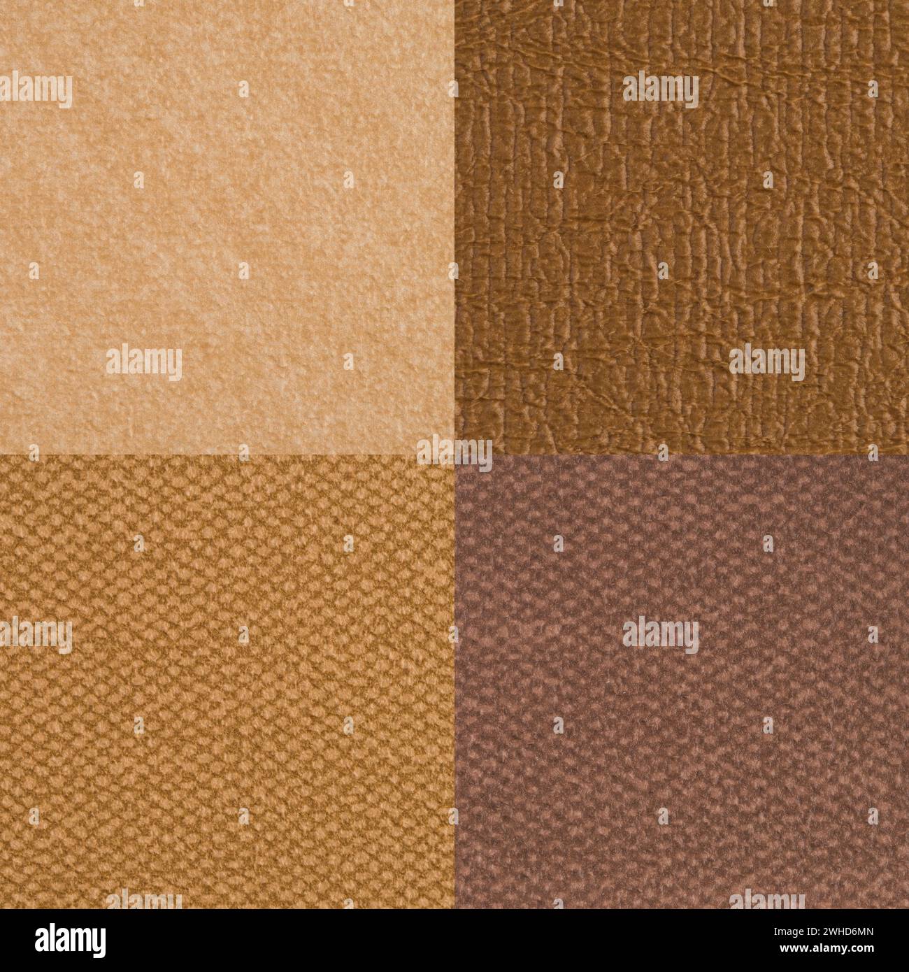 Set of brown vinyl samples Stock Photo - Alamy