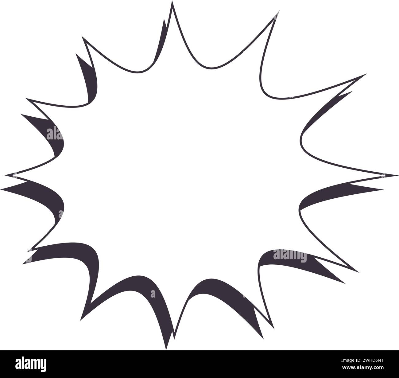 Isolated empty colored comic speech bubble Vector Stock Vector Image ...