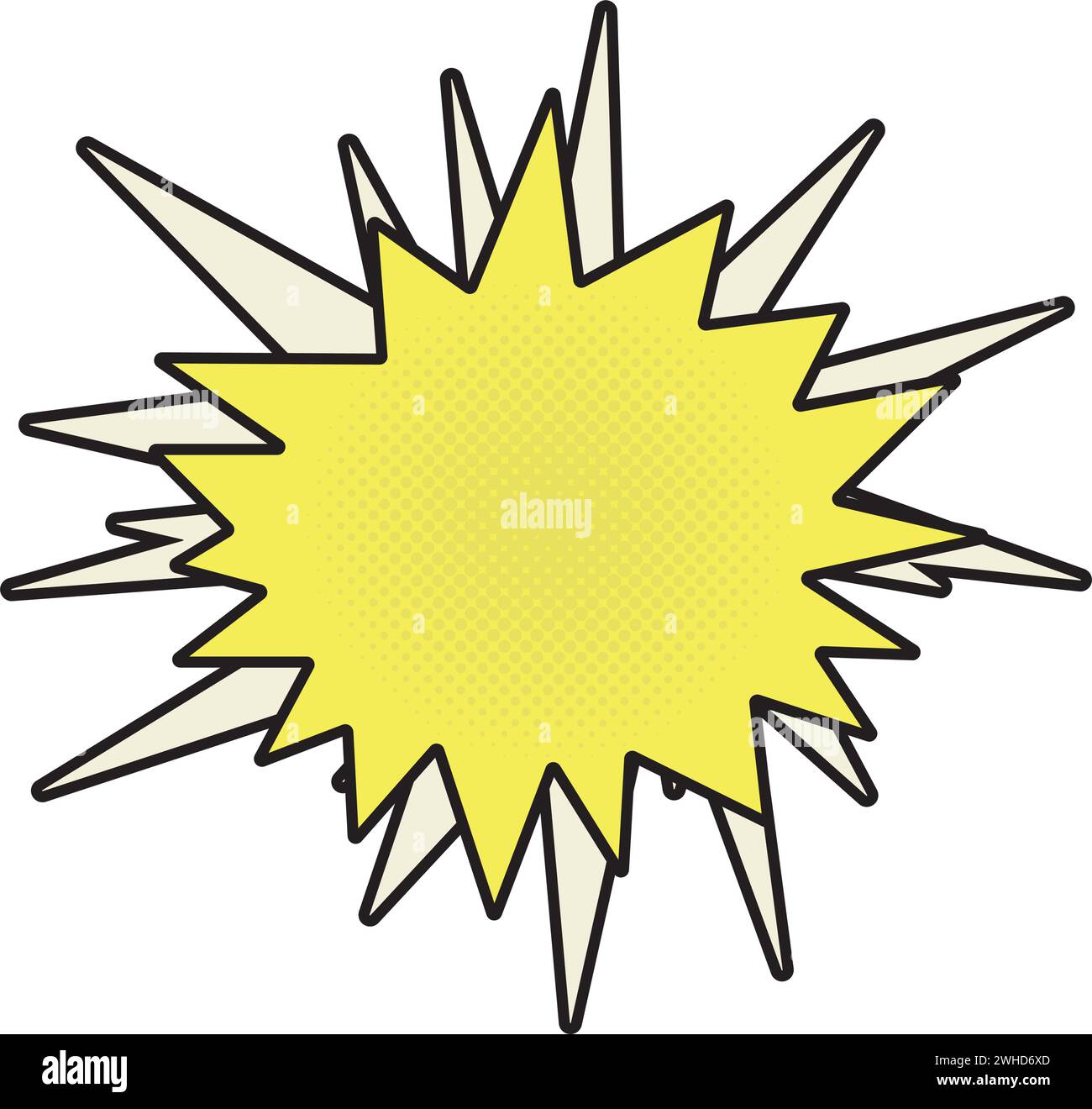 Isolated empty colored comic speech bubble Vector Stock Vector Image ...
