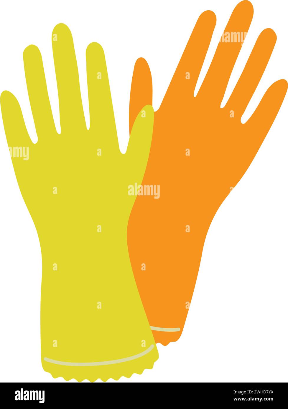Laundry gloves isolated icon Stock Vector Images - Alamy