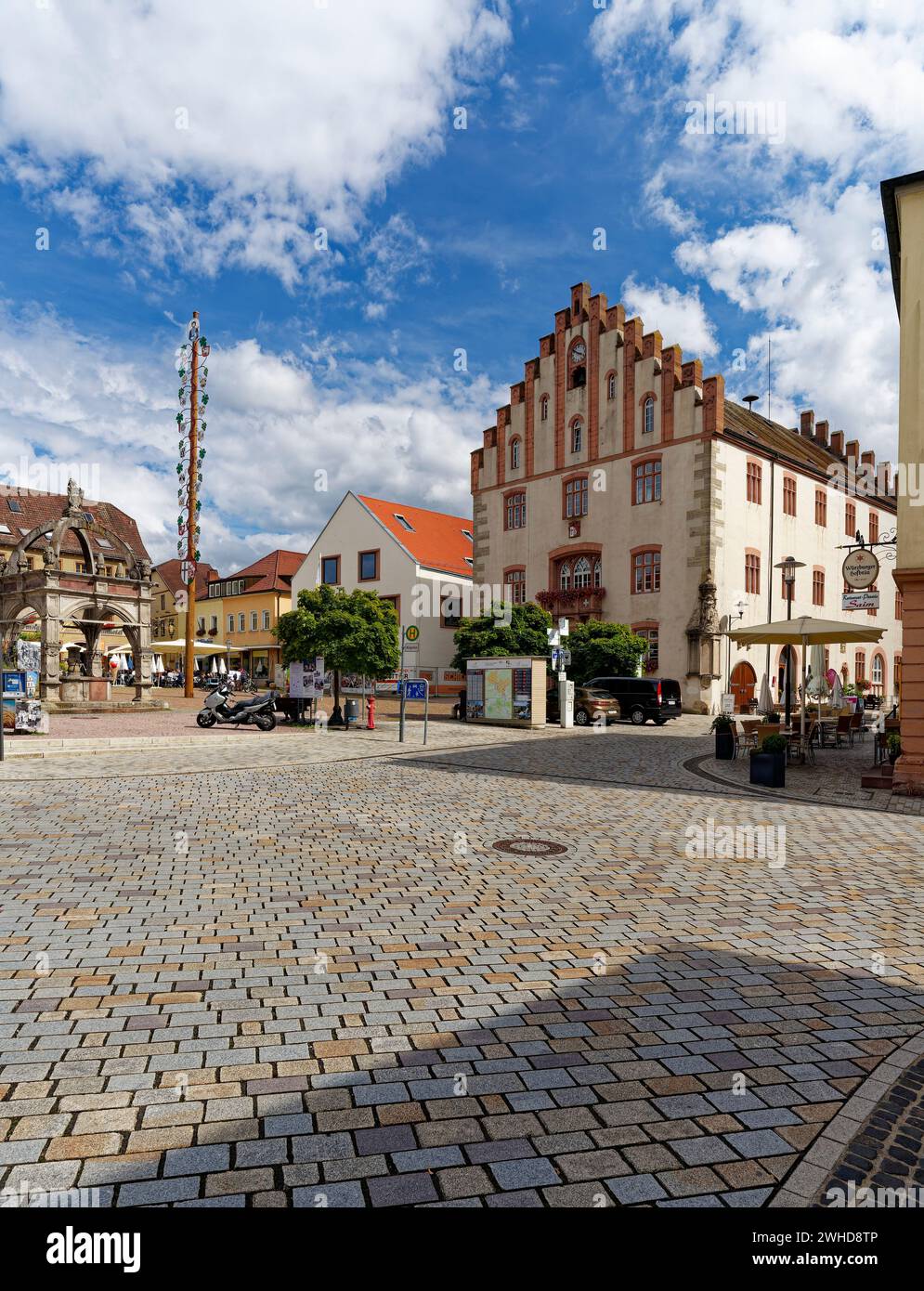  Historic town hall of the town of hammelburg hi-res stock photography Bildidee 