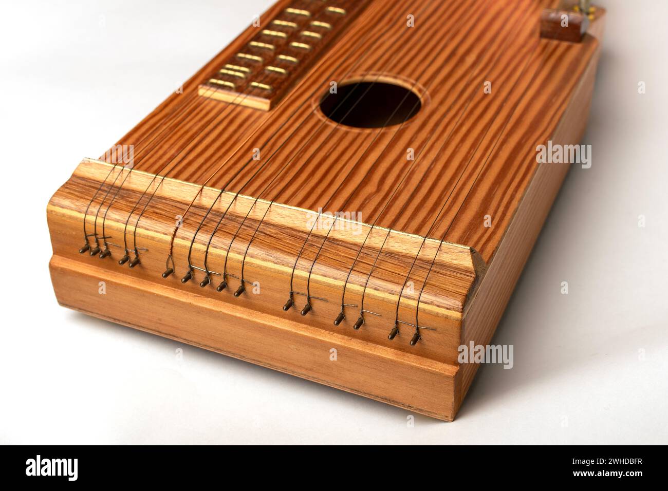 Vintage Zither Stringed Musical Instrument Strings Fretboard Soundhole