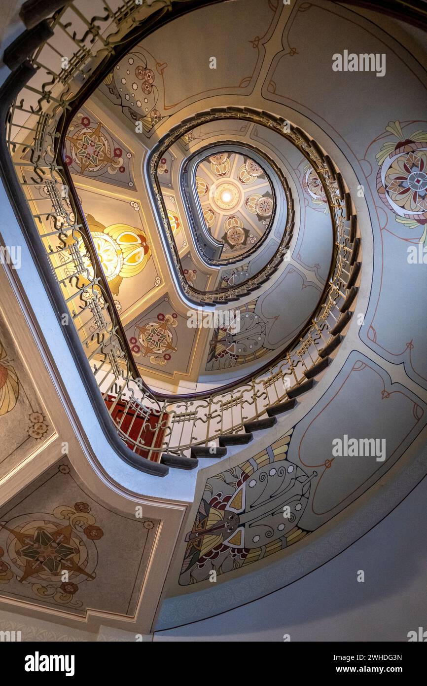 Stairway at the Art Nouveau Museum in Riga, Latvia Stock Photo - Alamy