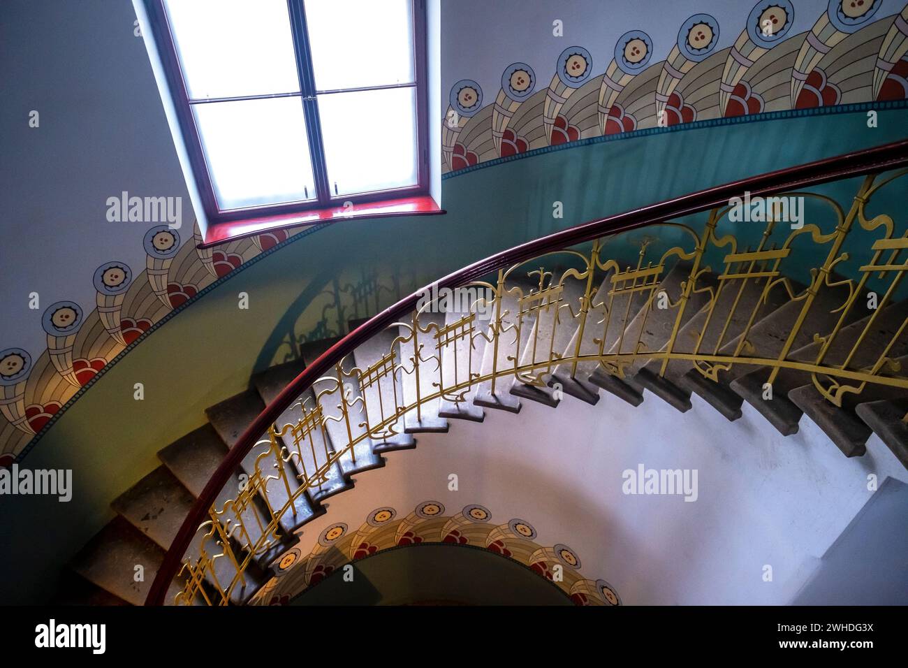 Stairway at the Art Nouveau Museum in Riga, Latvia Stock Photo - Alamy