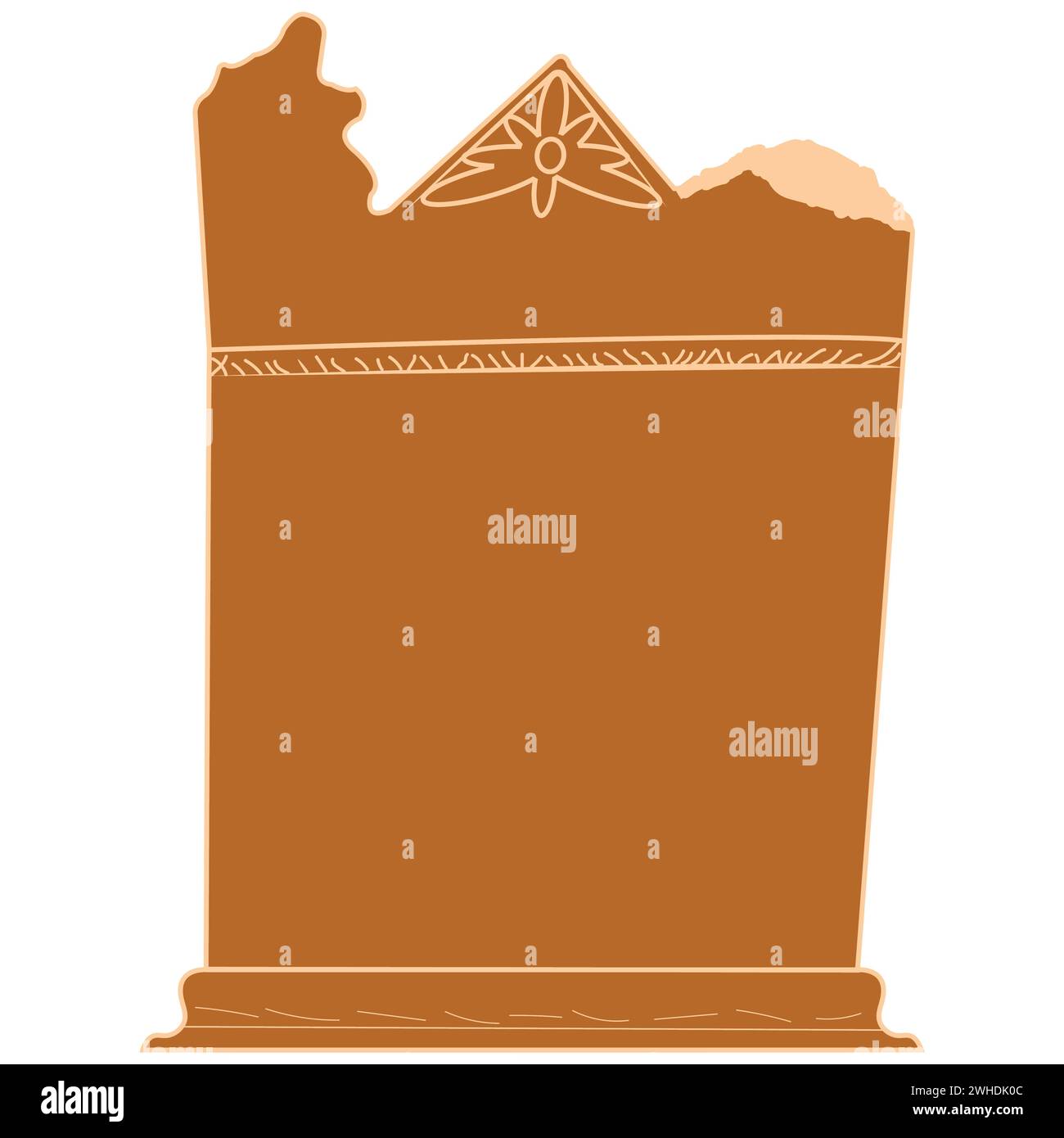 Funerary stele text stock vector images alamy