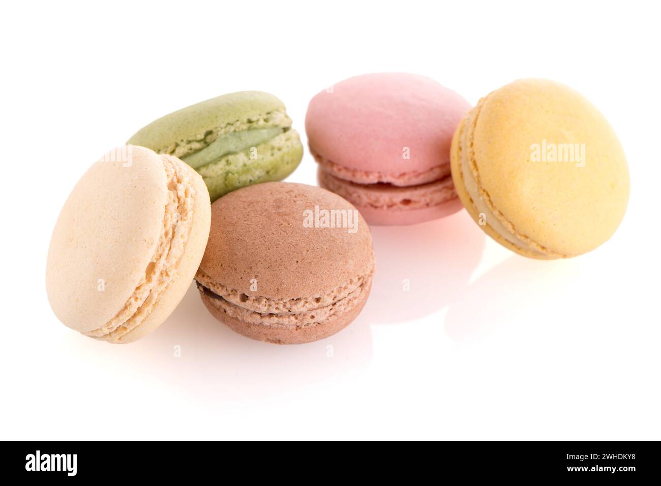 Colorful French Macarons Stock Photo
