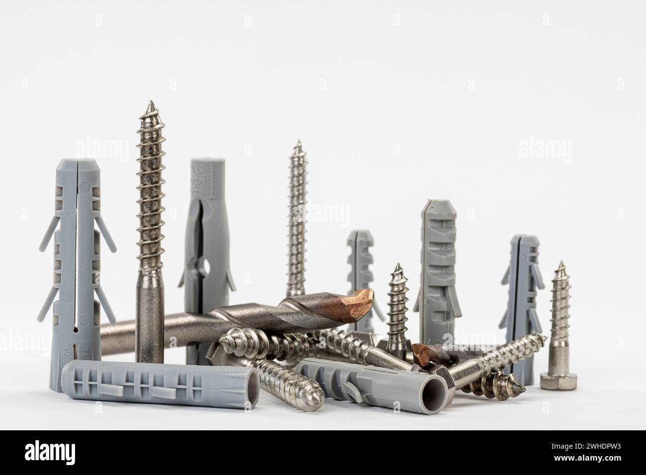 Masonry drill bit, various expansion plugs from TOX and fischer