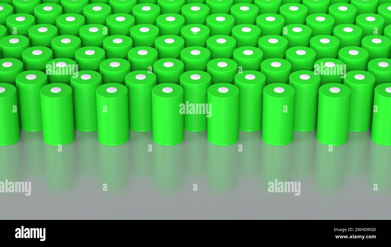 4680 green battery pack, High-capacity accumulator cell modules, tables ...