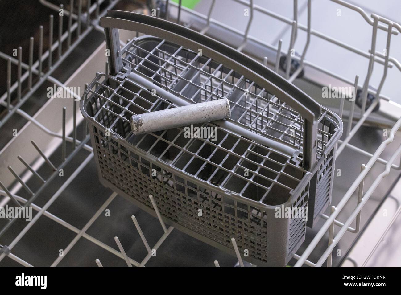 Used rust scare on cutlery basket, dishwasher Stock Photo Alamy