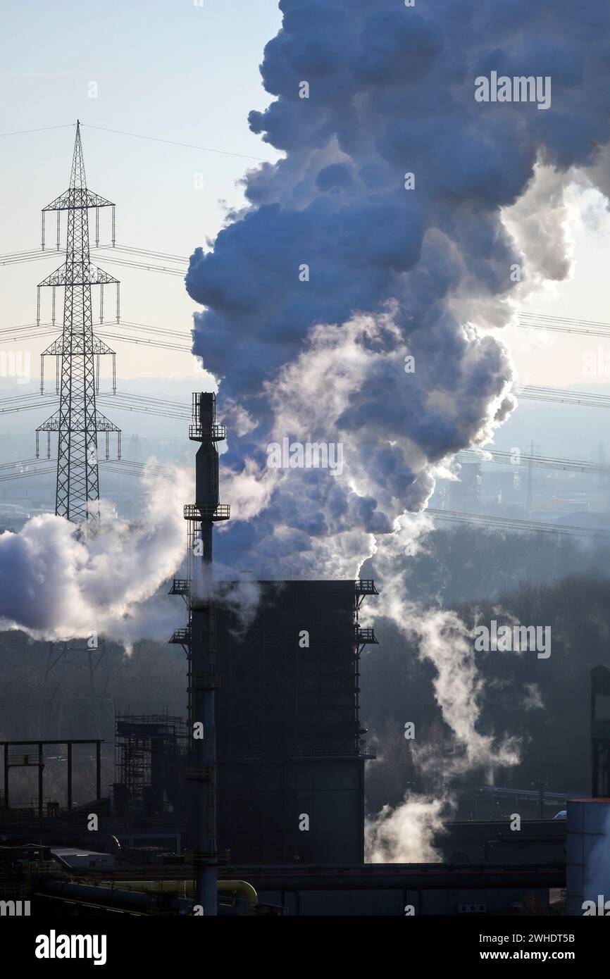 Bottrop, North Rhine-Westphalia, Germany - The Prosper coking plant is one of three operating coking plants in the Ruhr area. Stock Photo