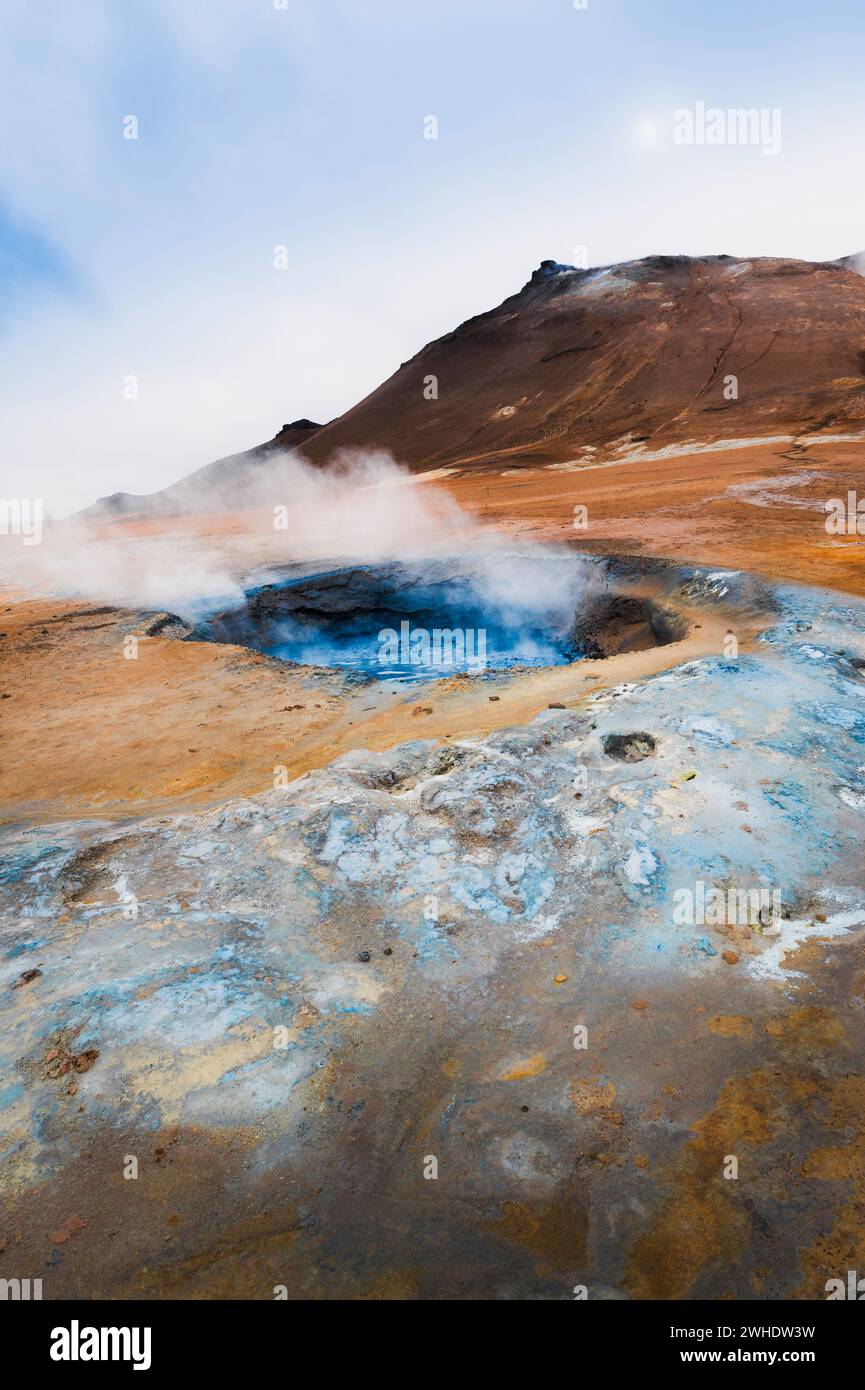 Mud pots, sulphur springs, fumaroles and solfataras in the Hverarönd ...