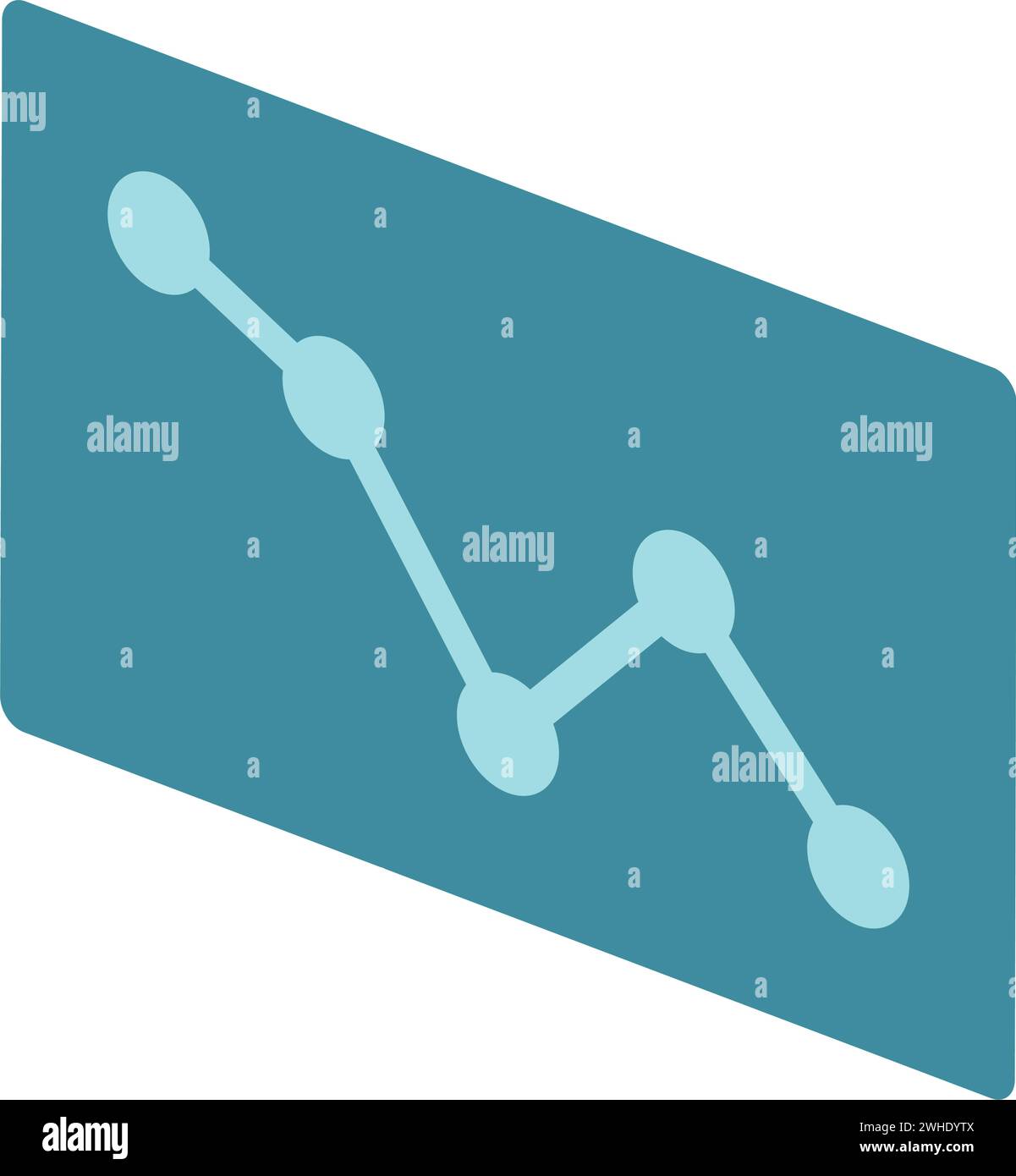 Isolated hologram of a business graph Vector Stock Vector Image & Art ...