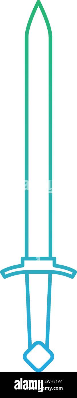 Isolated sword weapon medieval icon Vector Stock Vector Image & Art - Alamy